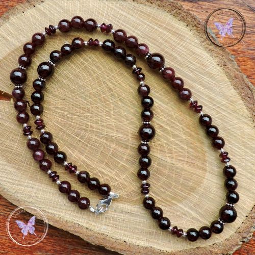 Garnet Bead Necklace